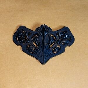 Extremely rare antique Gutta Percha belt buckle.